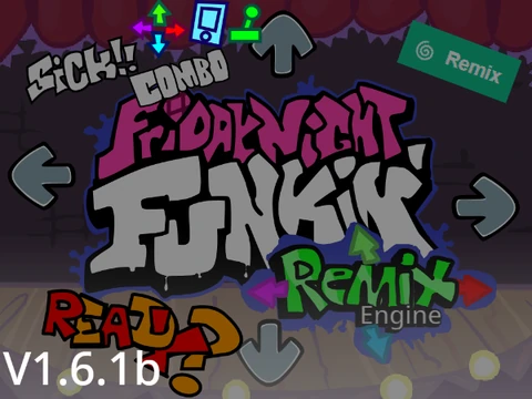 Logo for the Friday Night Funkin Remix Engine V.1.6.1b tool
