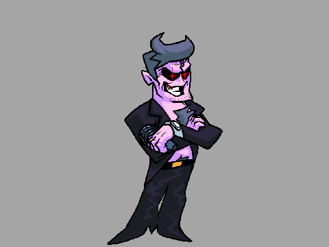 Friday Night Funkin test logo featuring character selection screen