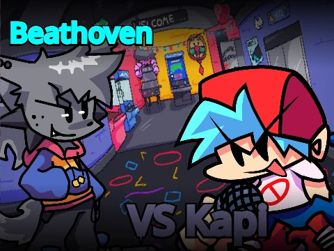 Friday Night Funkin vs Kapi Beathoven game logo
