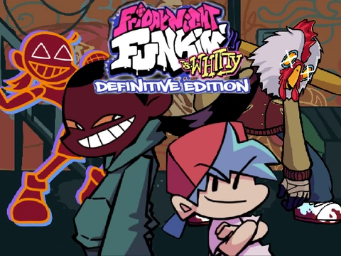 FNF Vs Whitty Definitive Edition gameplay with Whitty and Boyfriend battling