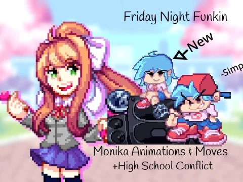 FNF Week 6 Monika Duet Gameplay