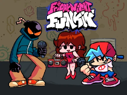 FNF Whitty mod gameplay screenshot showing rhythm battle