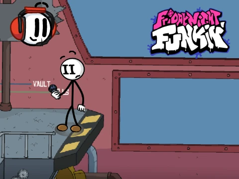 Henry Stickmin character in Friday Night Funkin crossover gameplay