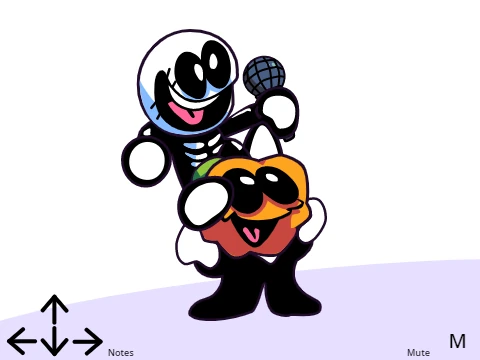 Skid and Pump Vector Animation from Friday Night Funkin