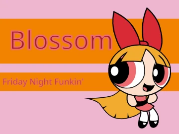 The Powerpuff Girls in Friday Night Funkin Blossom game logo