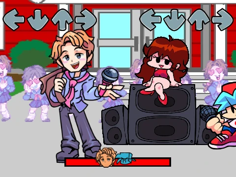 The return of Senpai Friday Night Funkin logo cover art