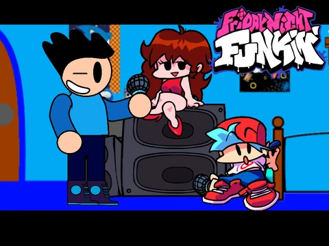 Undisturbed vs Aran Friday Night Funkin game logo cover