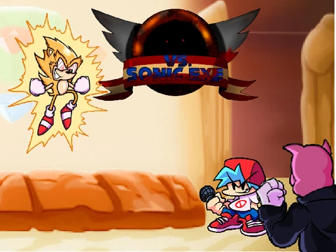VS Fleetway Sonic Friday Night Funkin Test Game Logo