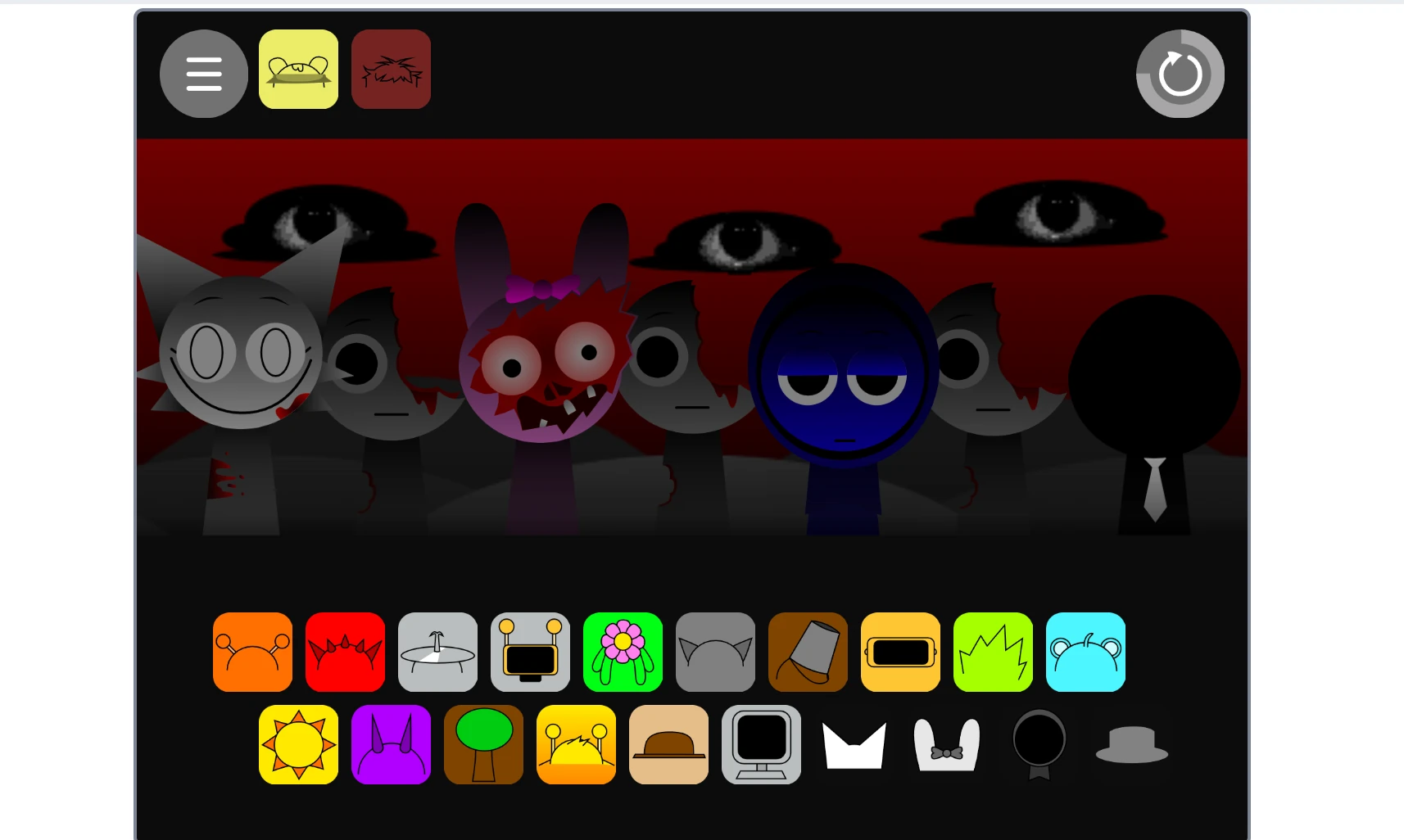 Incrediblx Sprunki Treatment Remix optimized interface with smooth animations