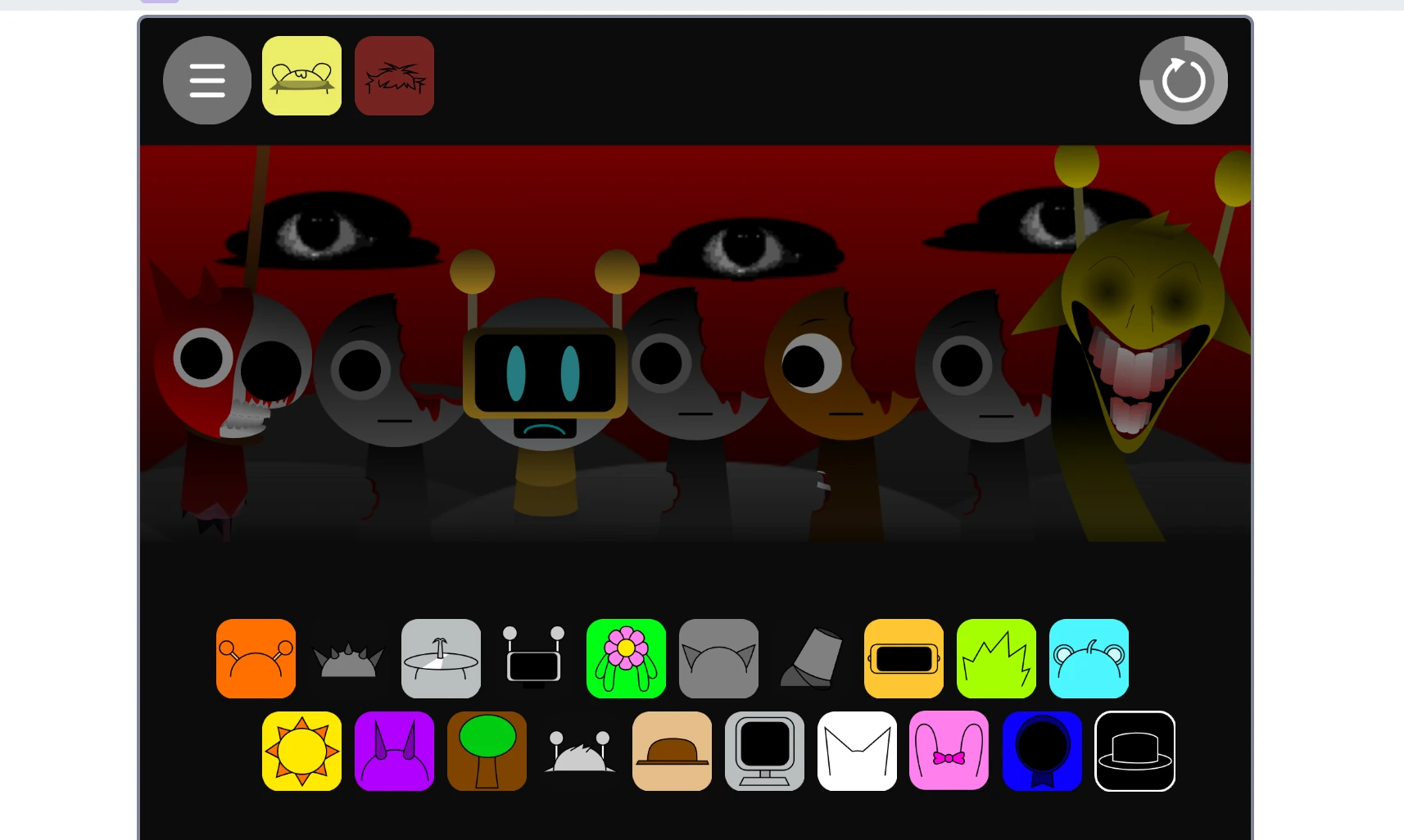 Incrediblx Sprunki Treatment Remix final gameplay showcase with fully modified characters