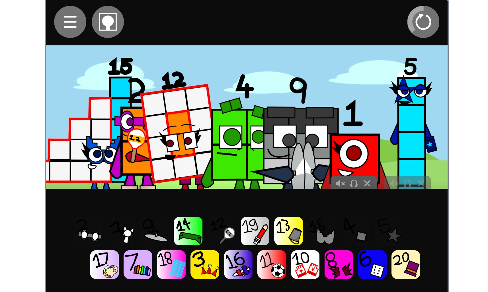 Creating music mixes in Incredibox Sprunki But Numberblocks