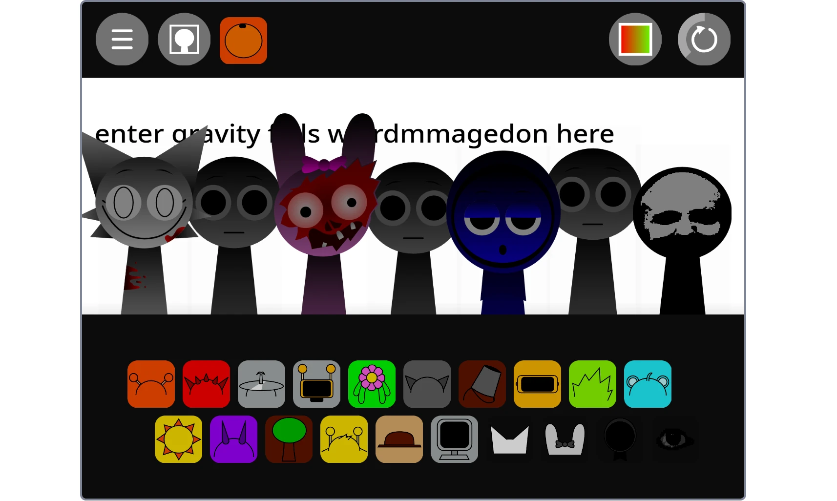 Incredibox Sprunki Gravity Falls Mod completed composition showcase