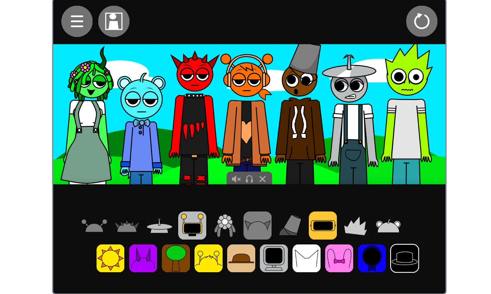 Special effects and visual elements in Incredibox Sprunki Human Edition