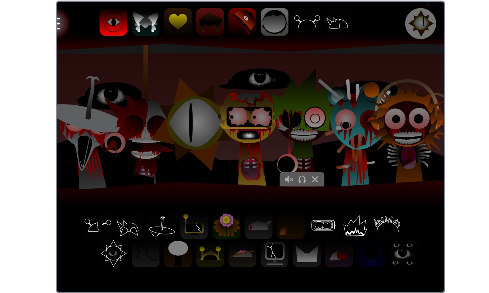 Multiple Sprunki characters performing together in Phase 3 Reimagined Incredibox Sprunki Phase 3 Reimagined rhythm game with multiple characters active
