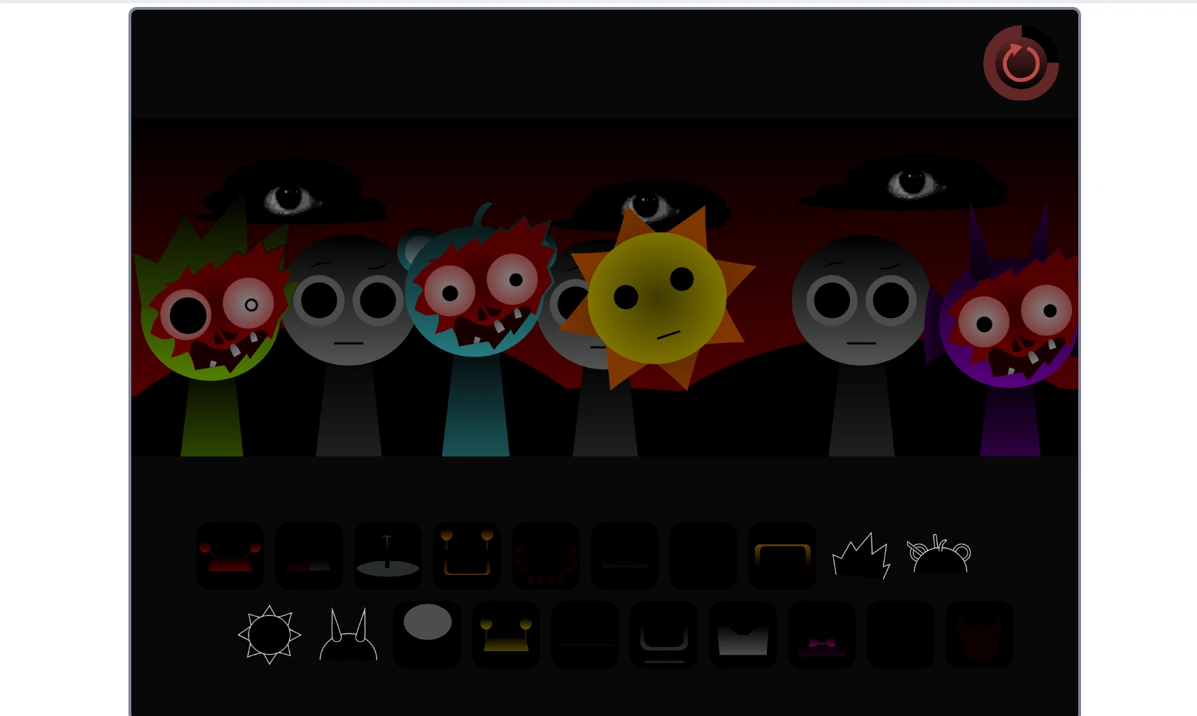 Customization options in Incredibox Sprunki Pinki Treatment 2.0