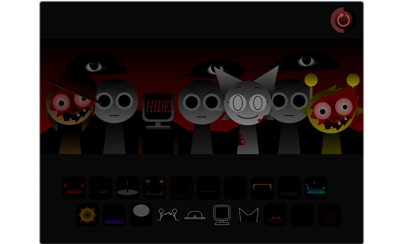 Beginner interface for Incredibox Sprunki Pinki Treatment 2.0