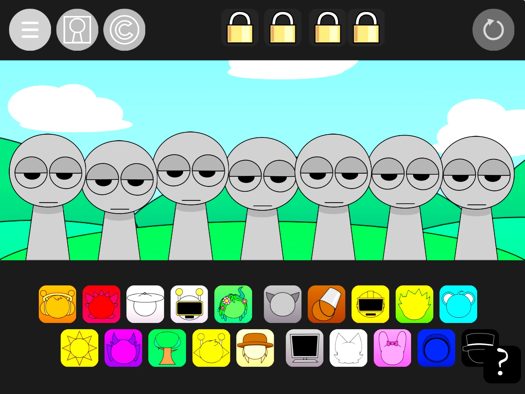 Incredibox Sprunki Pyramixed 0.9 Animation gameplay with enhanced character animations