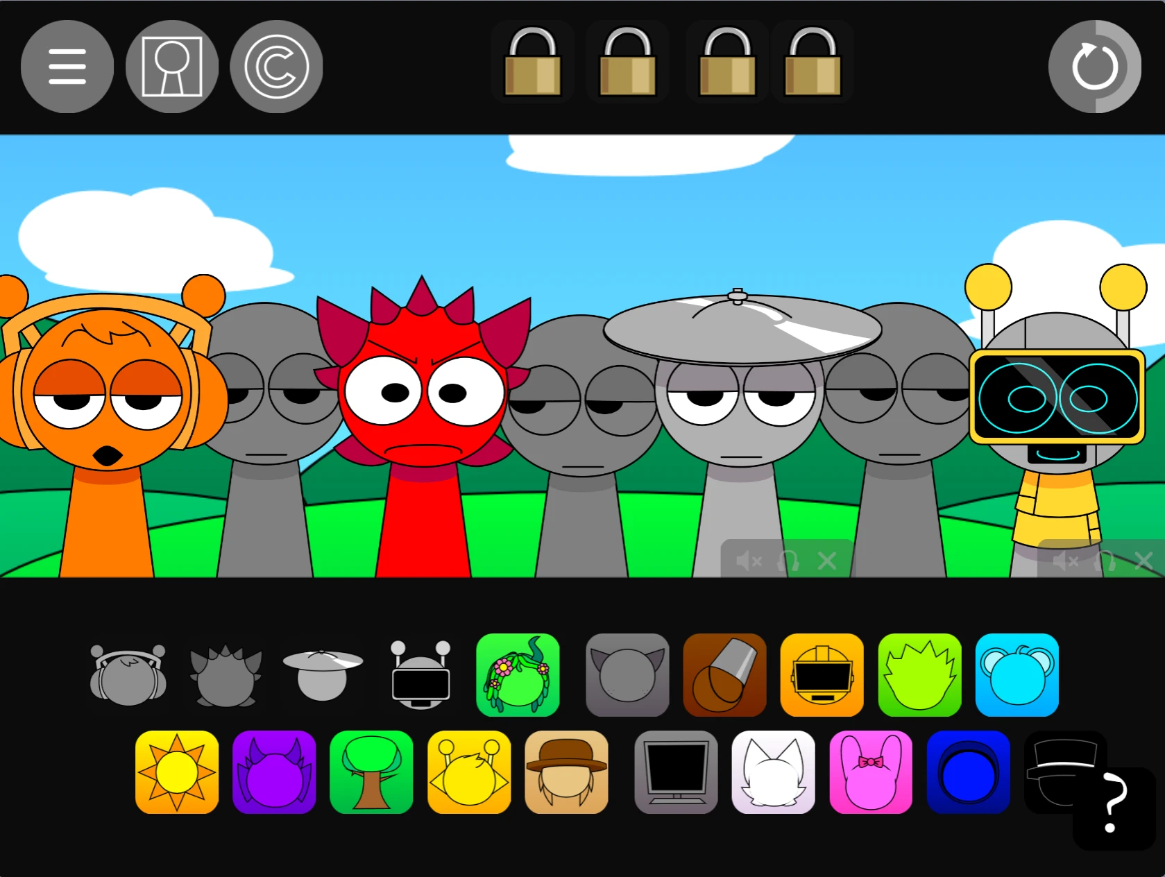 Incredibox Sprunki Pyramixed 0.9 Animation character animation hints