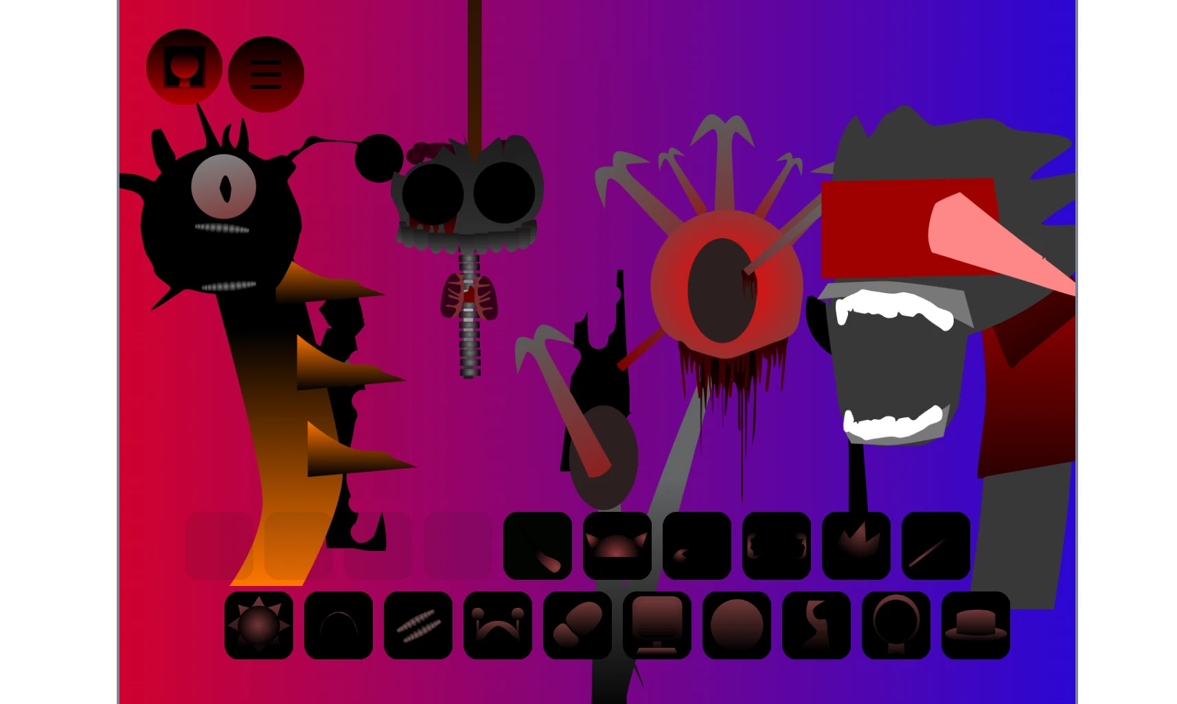 My Sprunki Phase 27 sound mixing interface with multiple audio tracks