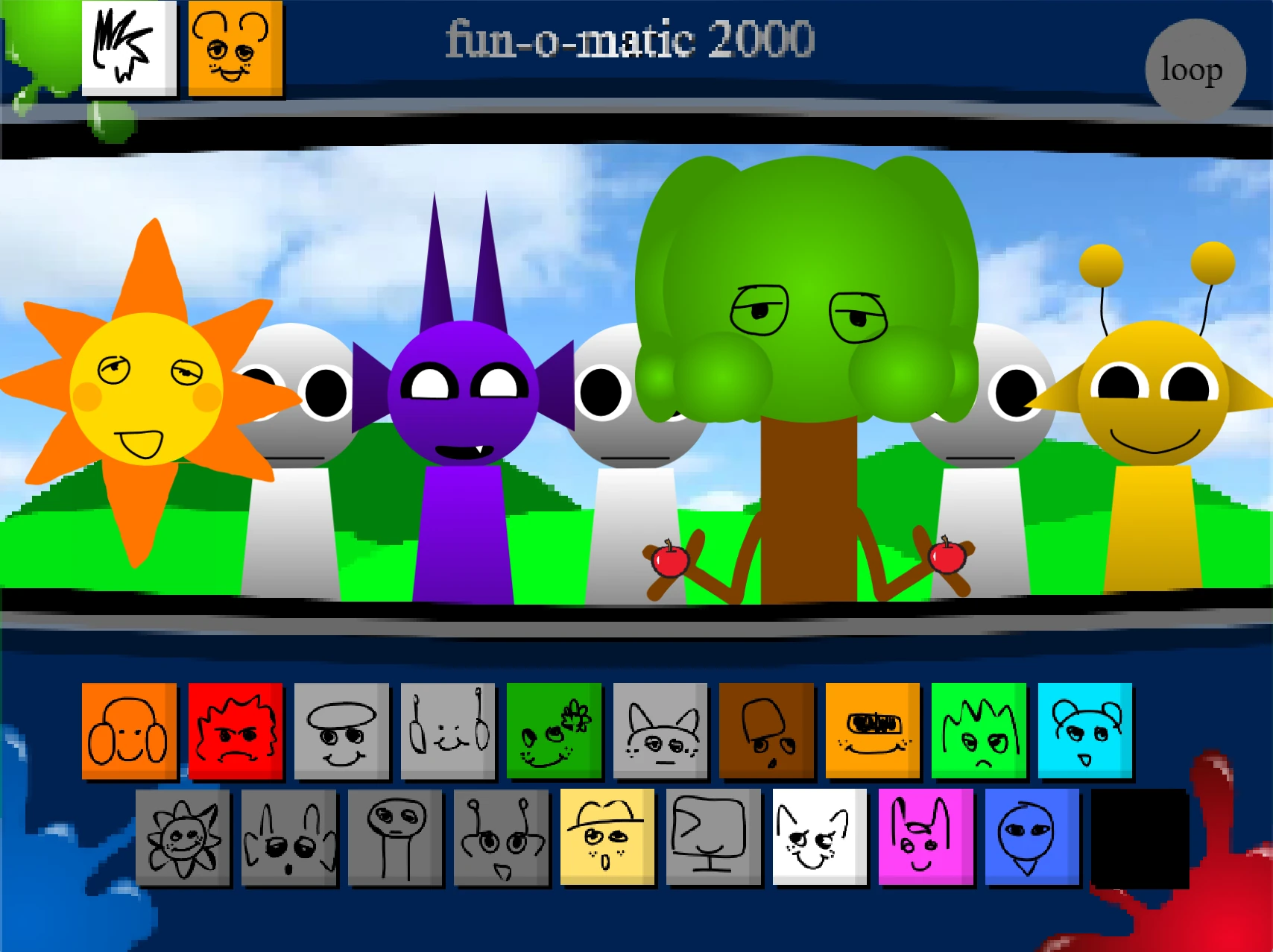 Multiplayer features in Sprunki 1996 Version 1.5 Retake