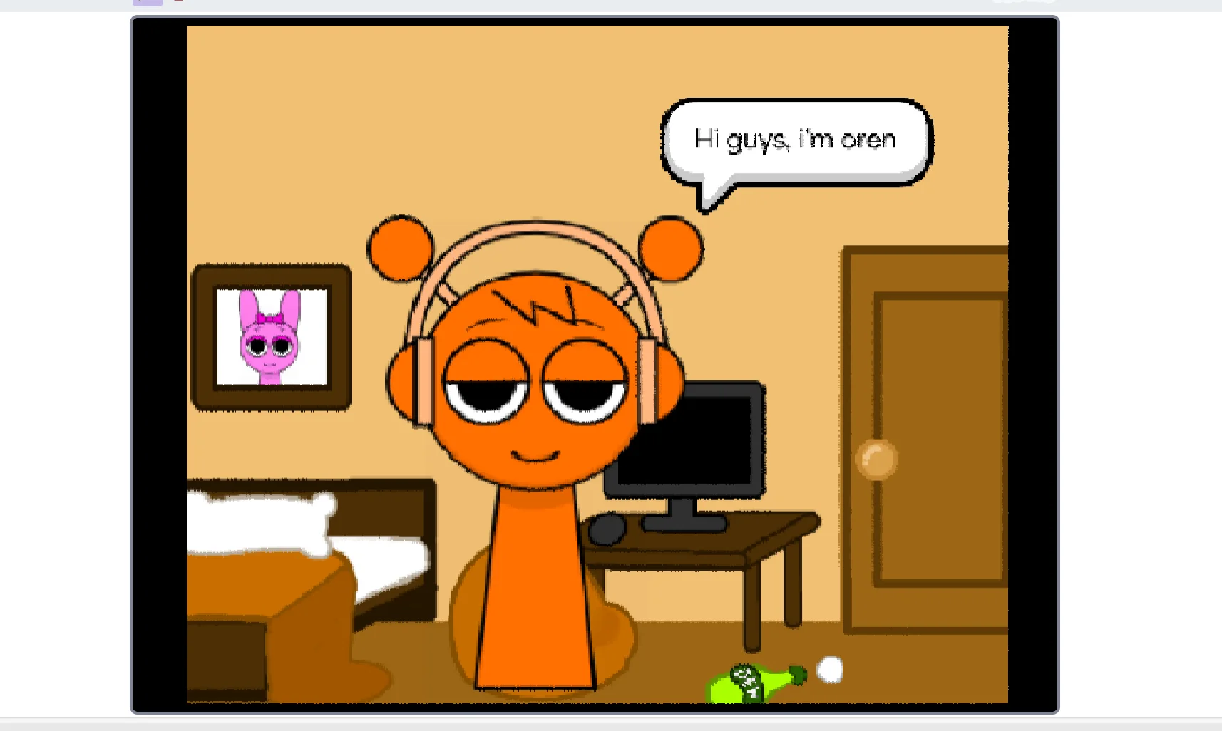 Sprunki Comic Studio Scan main interface and character selection