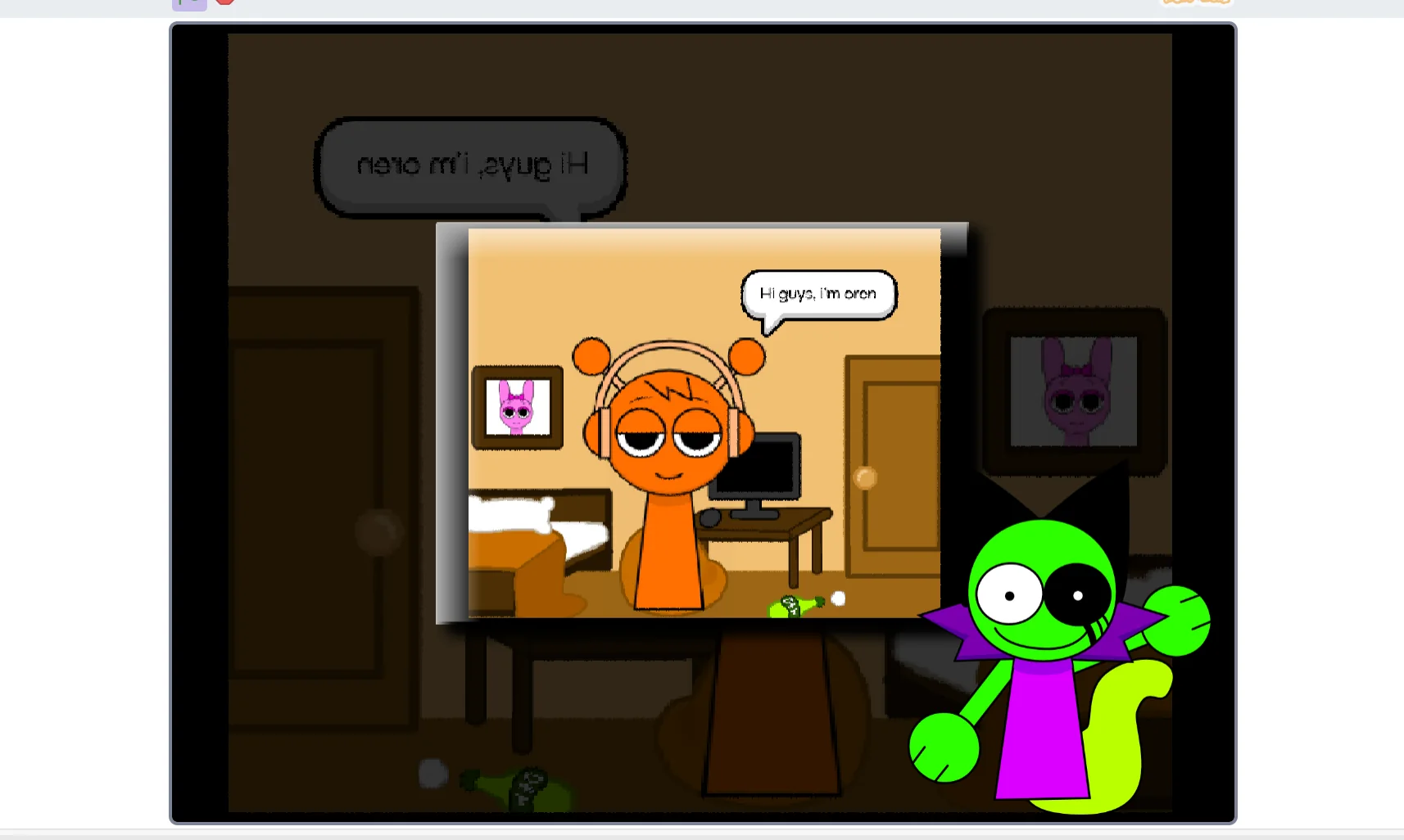 Sprunki Comic Studio durple transformation mechanics