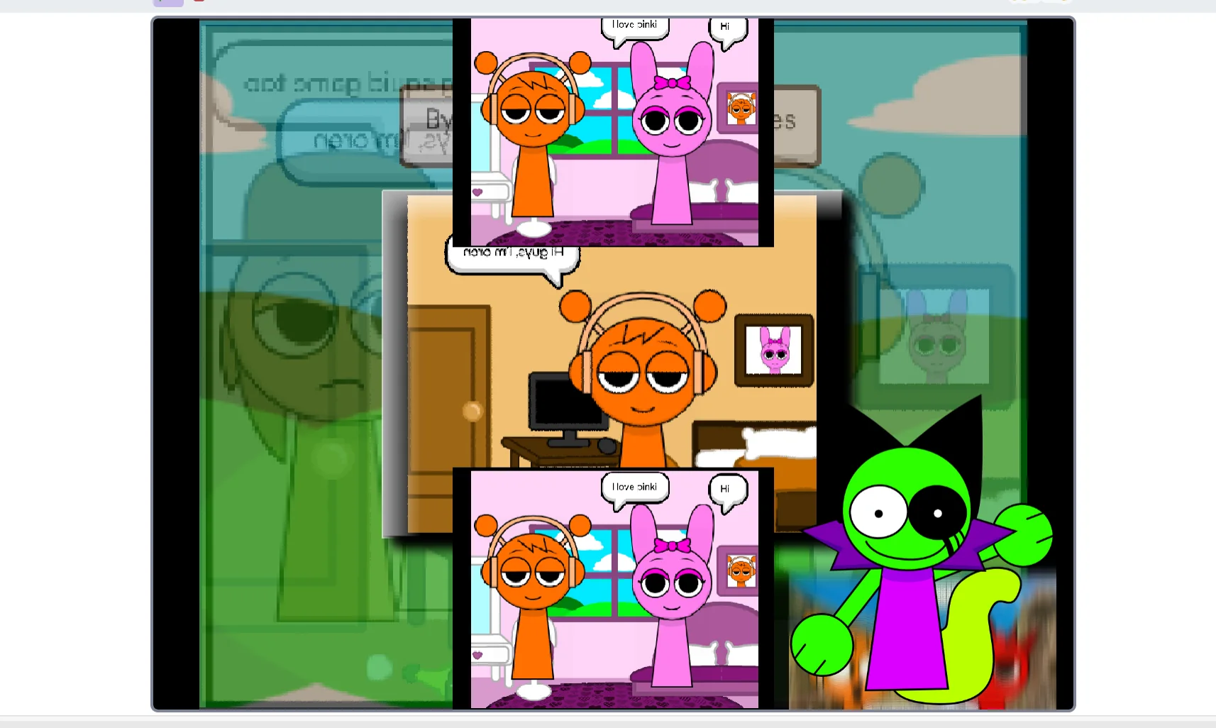 Sprunki Comic Studio scan feature revealing hidden content
