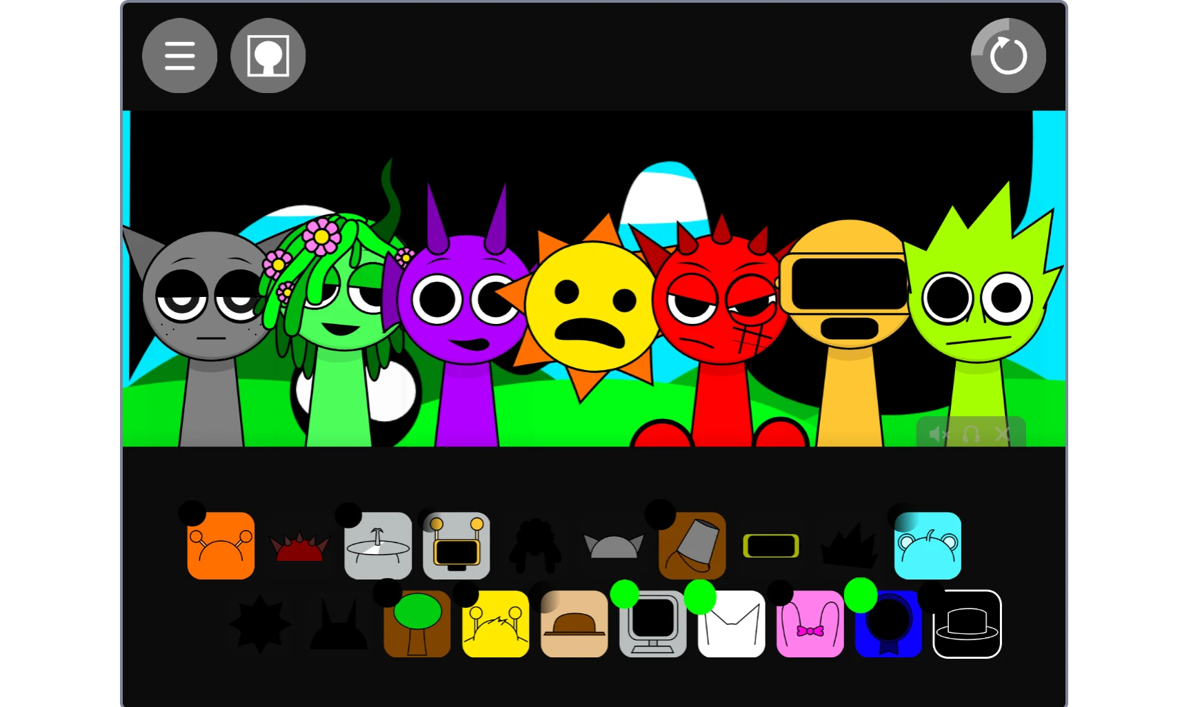 Multiple endings in Sprunki Corruption horror game