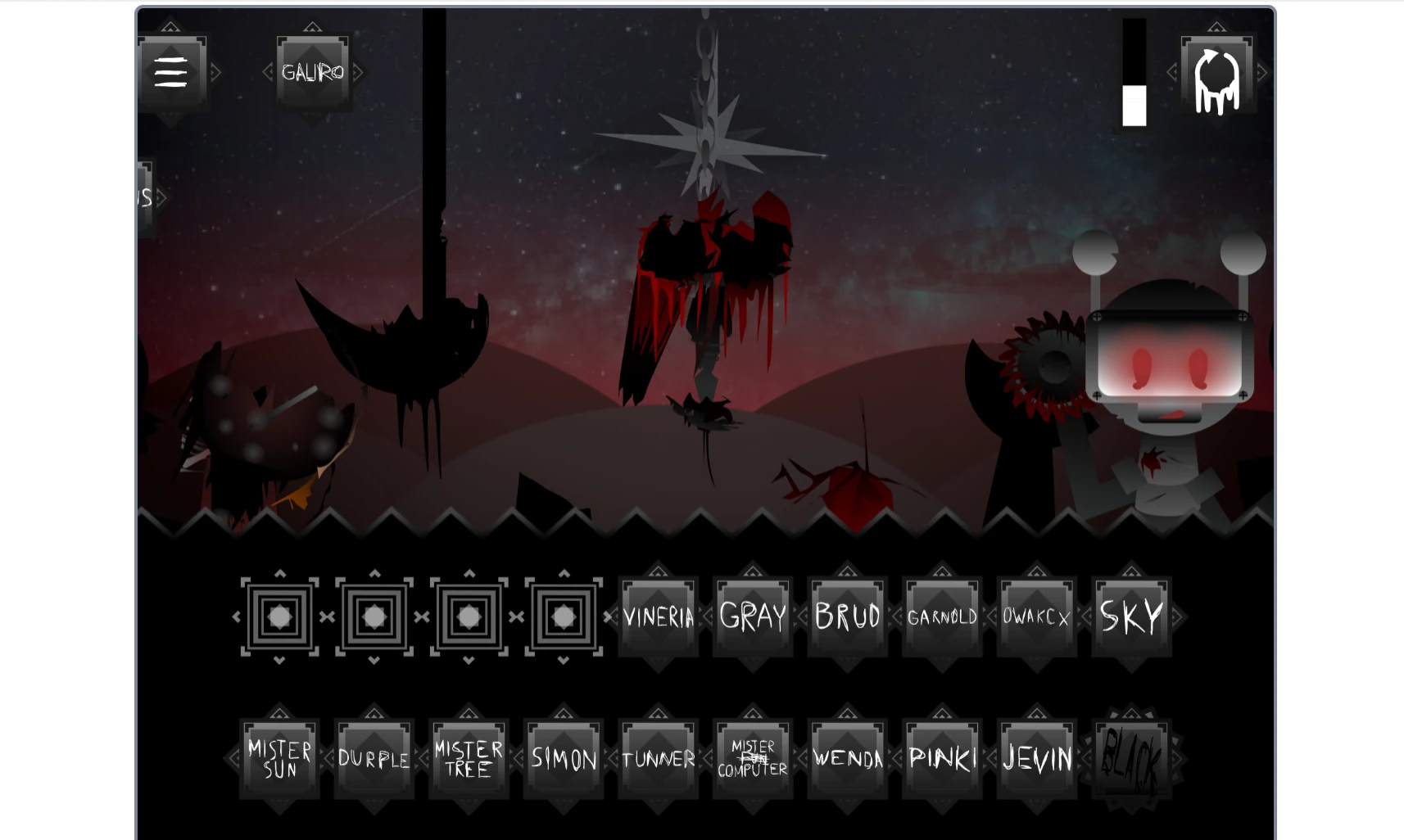 Sprunki Definitive Phase 11 sound library interface