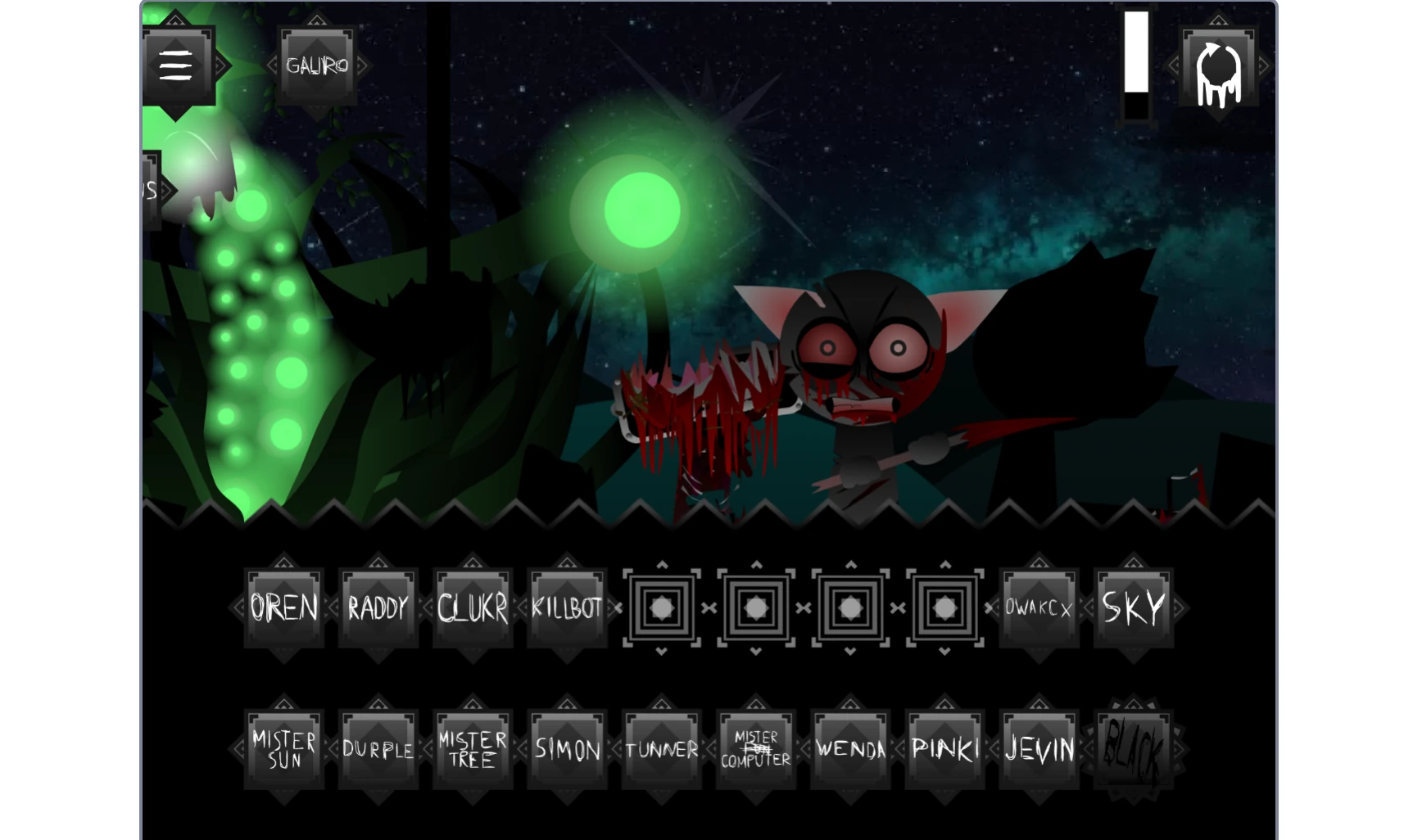 Sprunki Definitive Phase 11 gameplay with multiple characters active