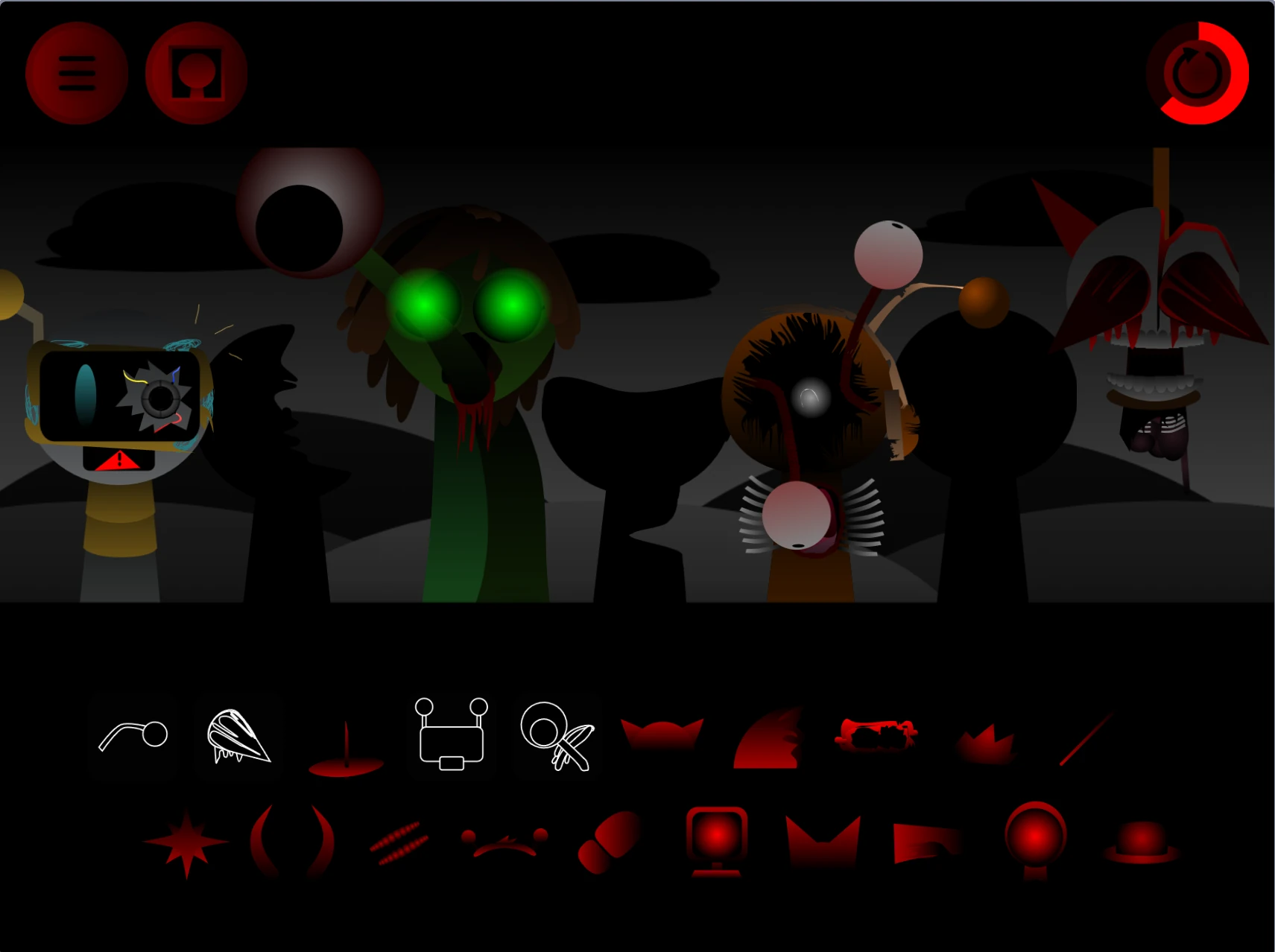 Drag and drop interface in Sprunki Definitive Phase 4.5 Remake