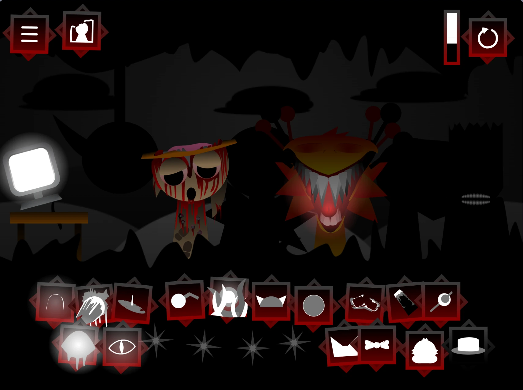 Sprunki Definitive Phase 5.5 Mod main interface and character selection