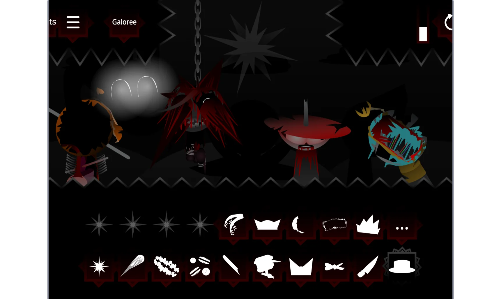Sprunki Definitive Phase 6.5 Play sound selection interface