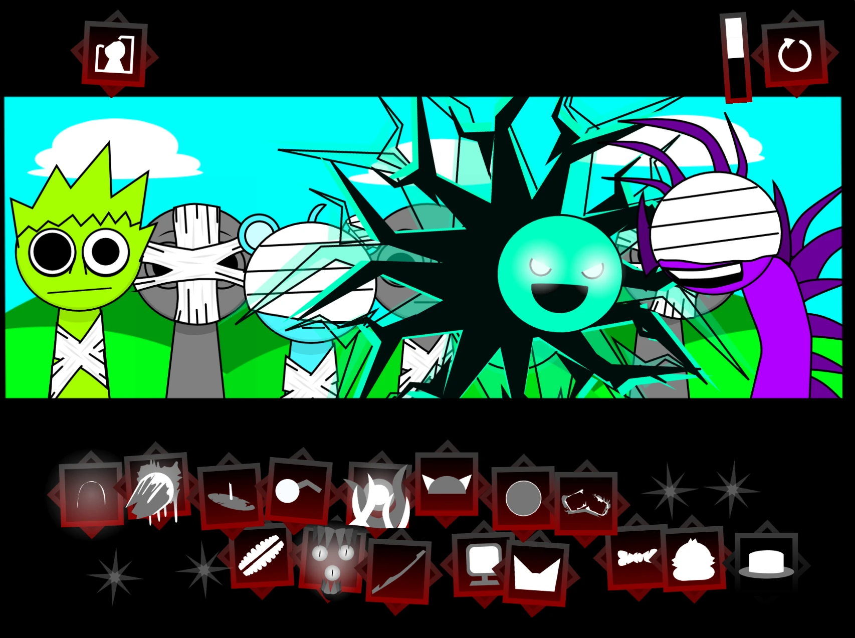 Unique character designs and animations in Sprunki Definitive Phase 8 Alive