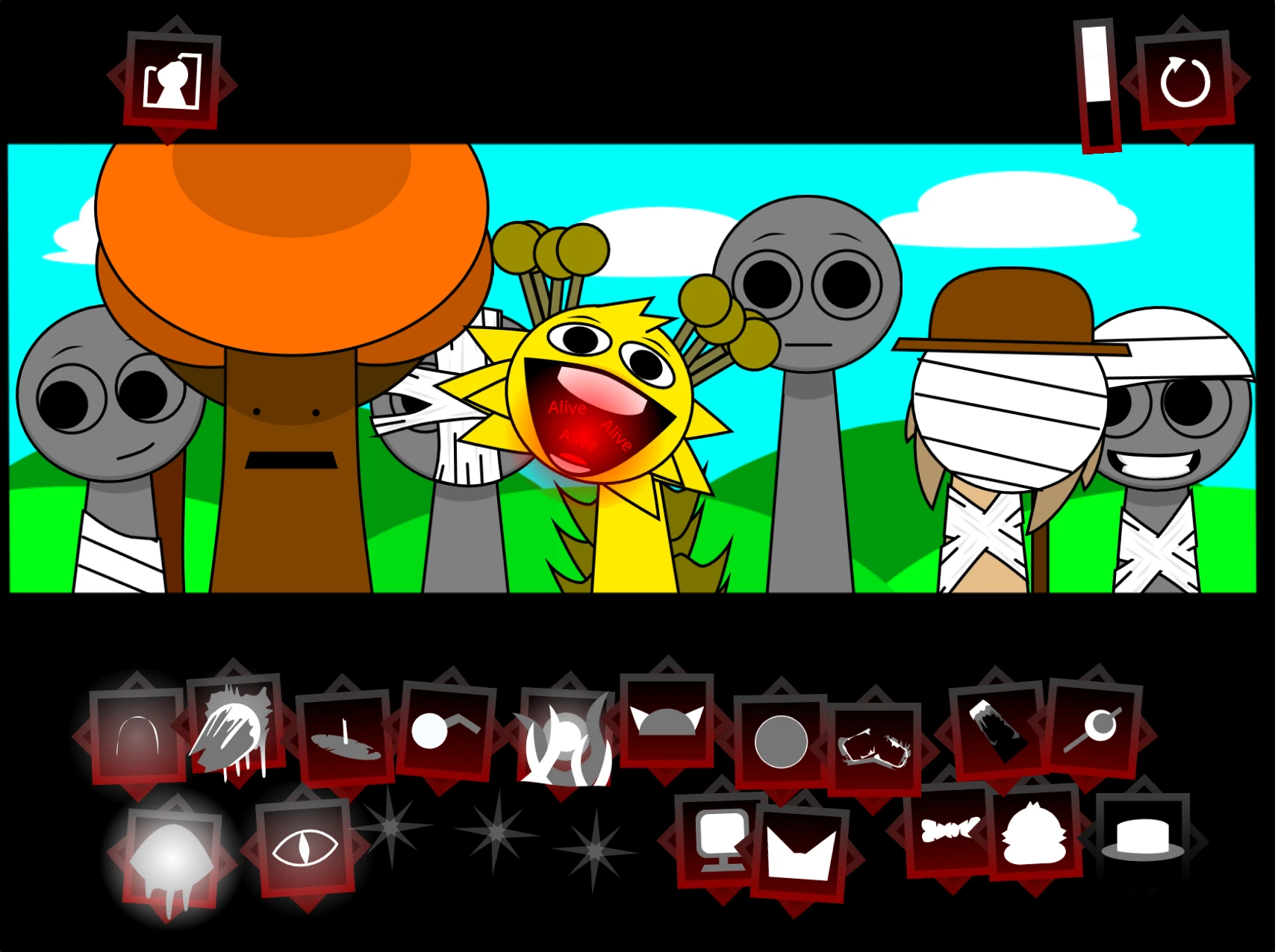Advanced music creation interface in Sprunki Definitive Phase 8 Alive