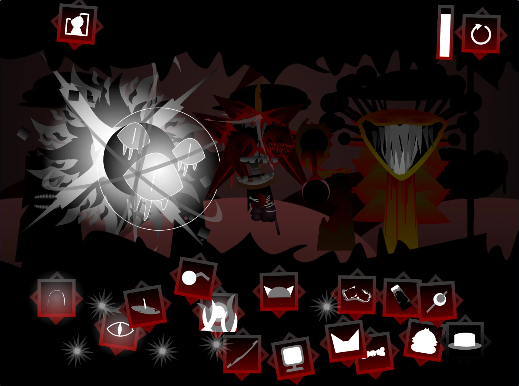 Sound selection menu in Sprunki Definitive Phase 8 Mod