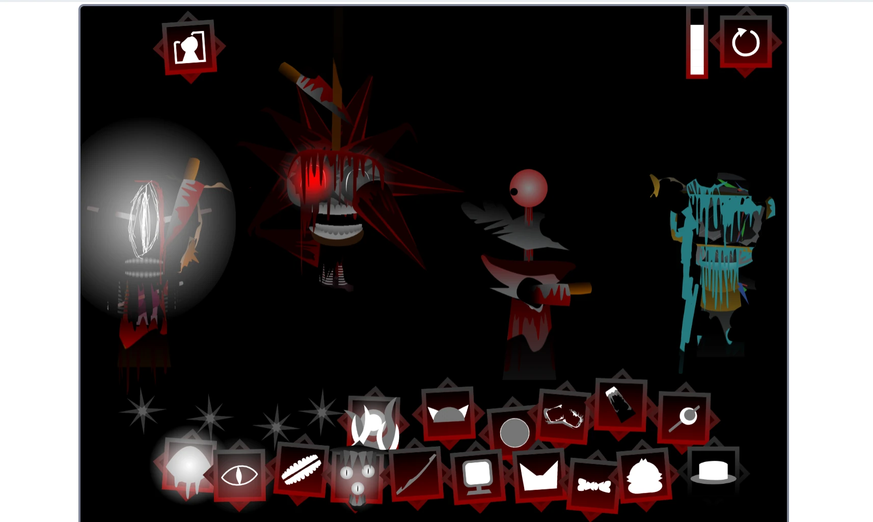 Dragging characters to create music in Sprunki Definitive Phase 9.5