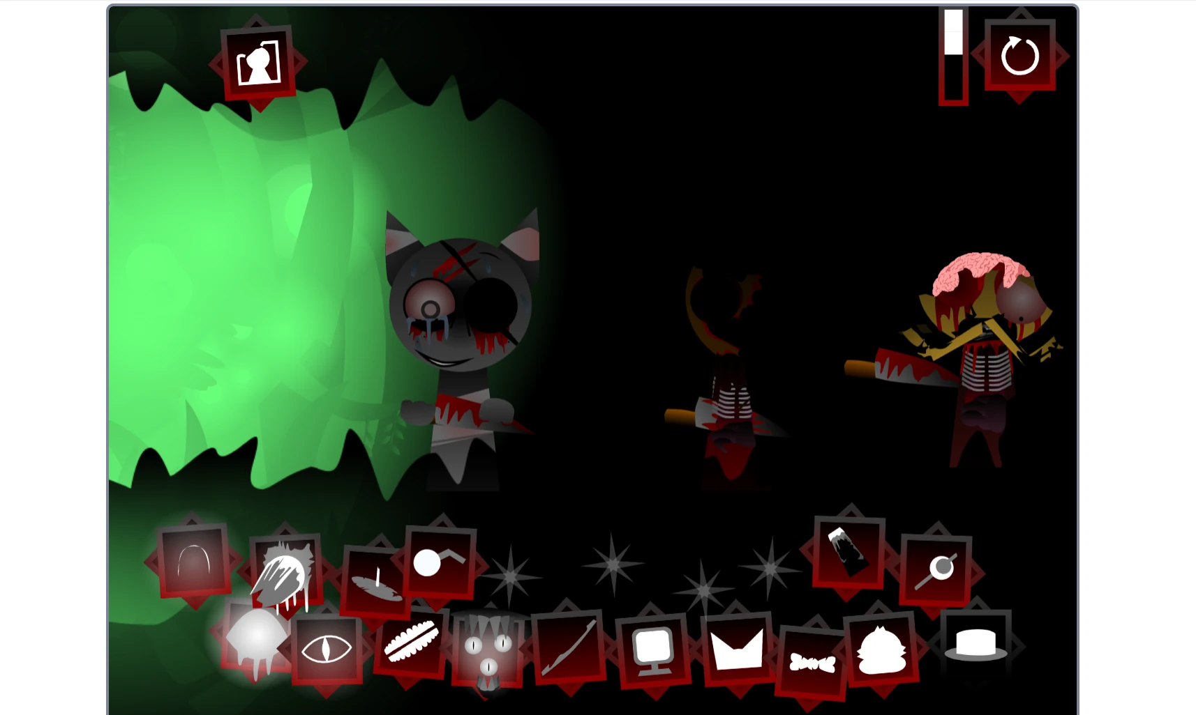 Multiple characters performing together in Sprunki Definitive Phase 9.5