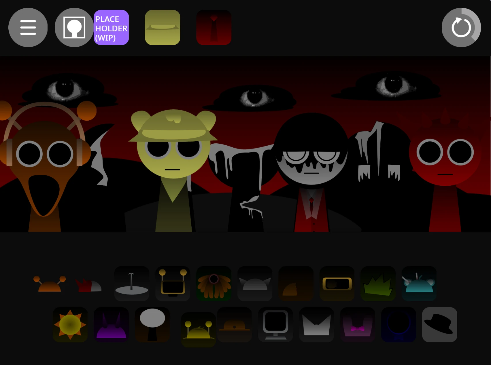 Sprunki Durple Treatment New main gameplay interface