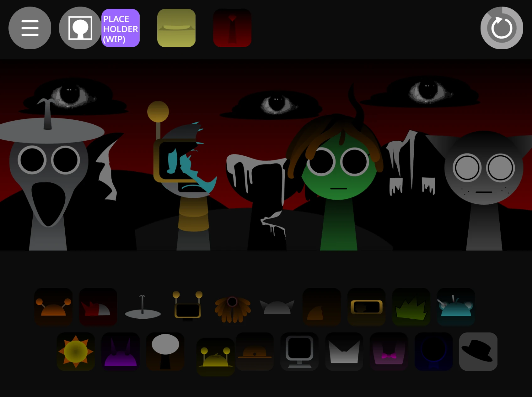 Character treatment station in Sprunki Durple Treatment New