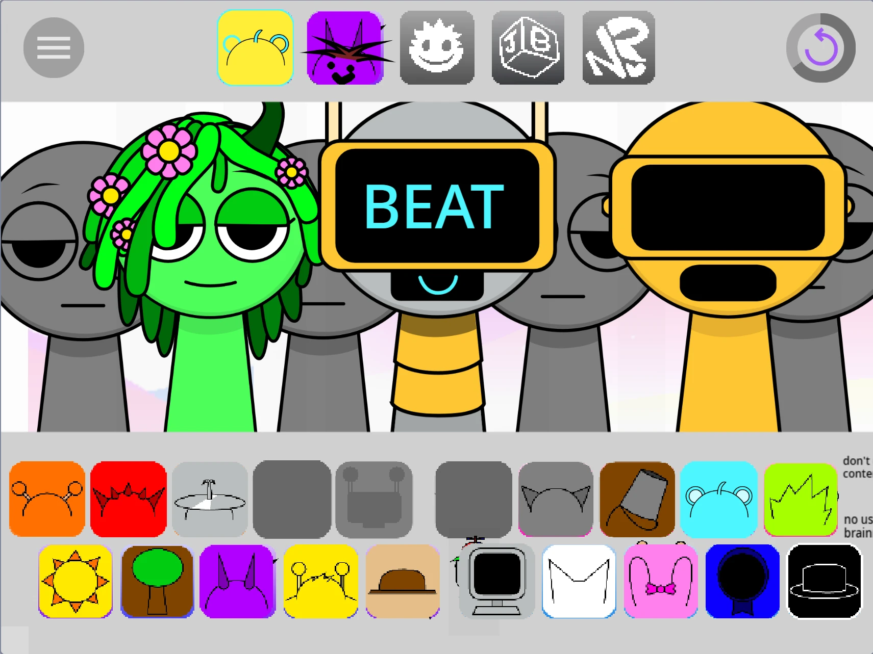 Fiddle-themed characters in Sprunki Fiddlebops