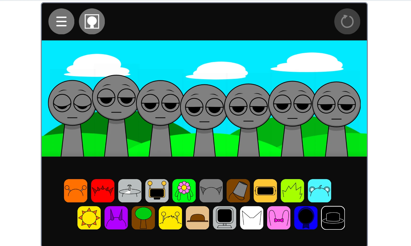 Gray Sprunki character in Sprunki Gray Gets Revenge