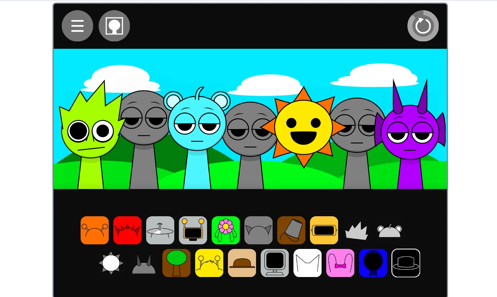 Dramatic visuals in Sprunki Gray Gets Revenge