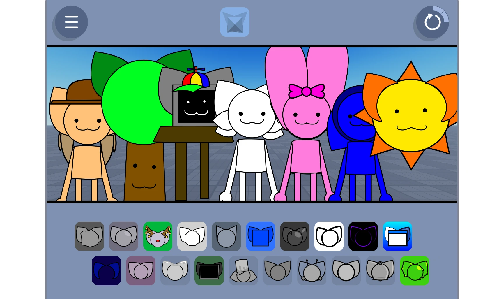 Sprunki Kats character customization options