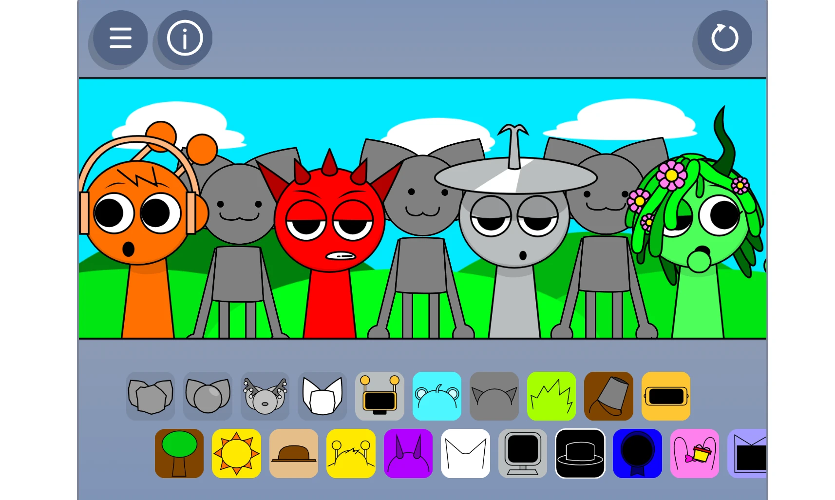 New character models and animations in Sprunki Kats V2