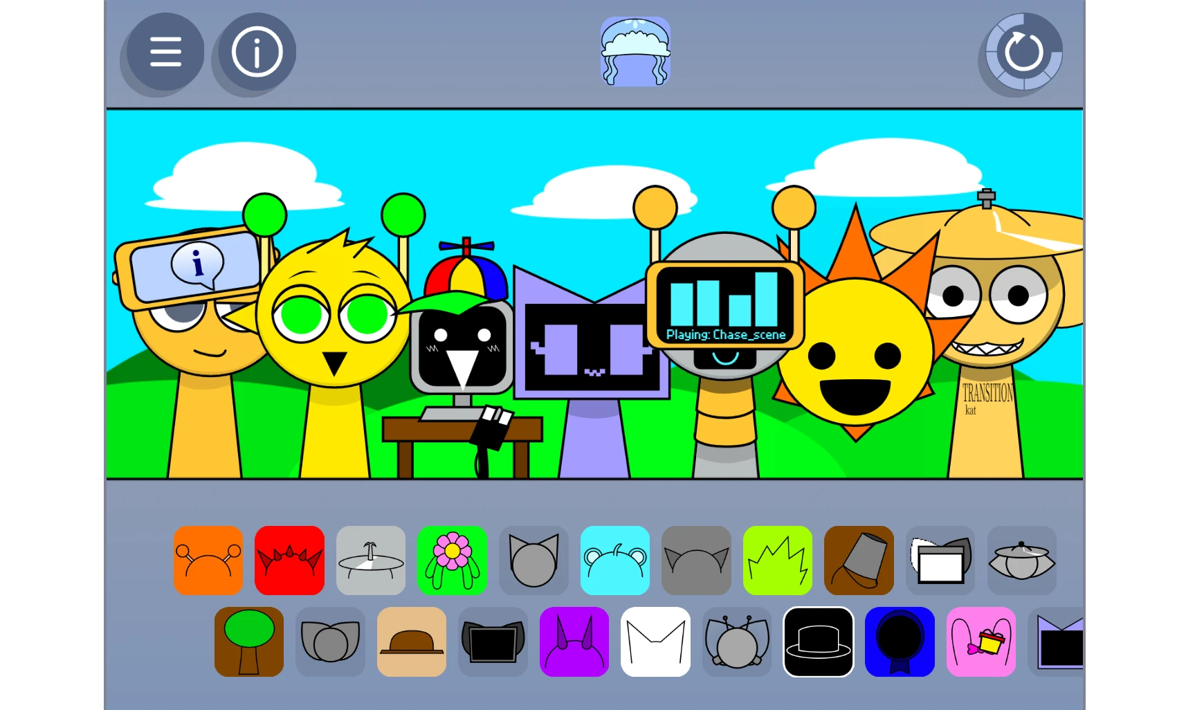 Multi-phase progression system in Sprunki Kats V2