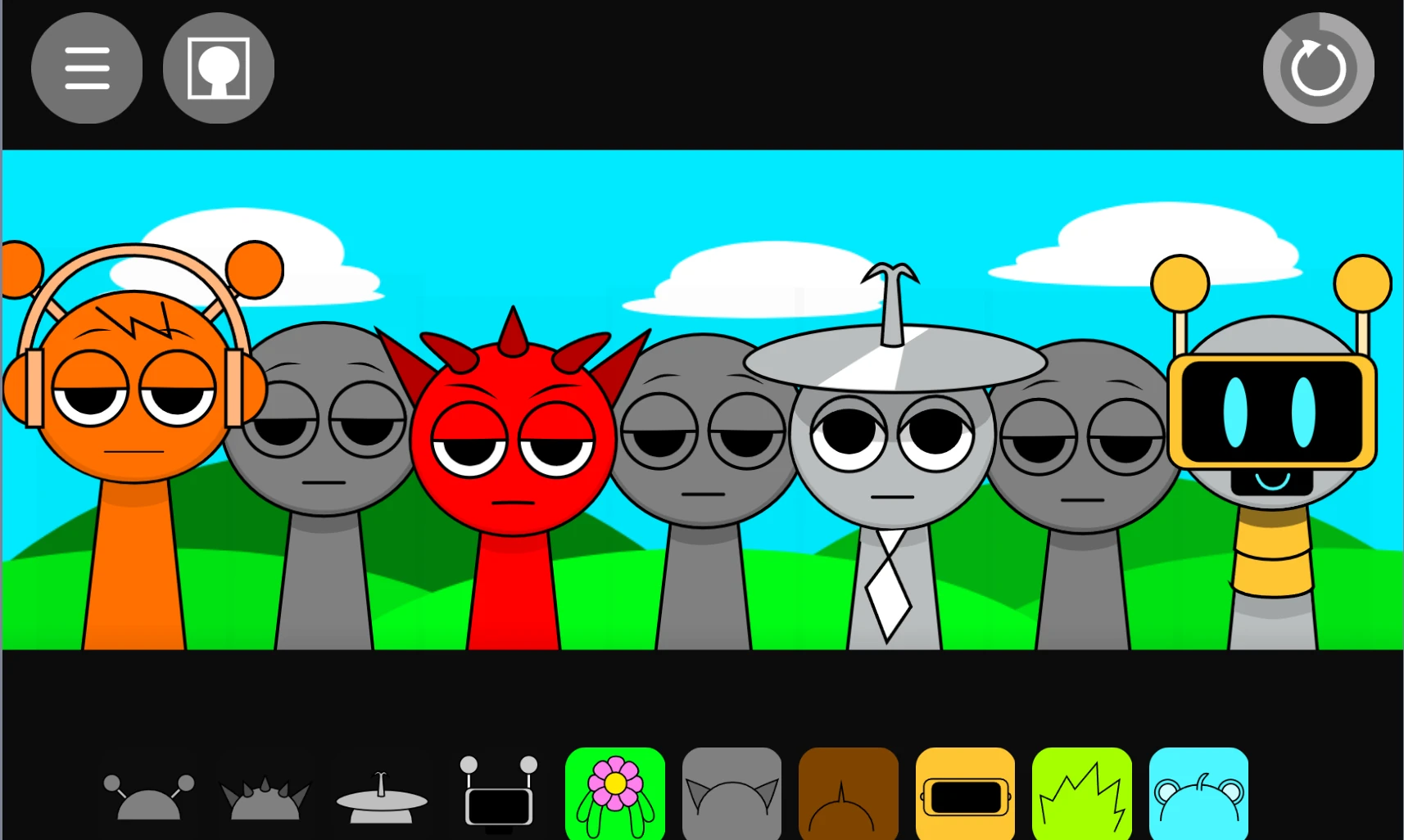 Easy drag and drop interface in Sprunki Kids Friendly Sprunki Kids Friendly drag and drop gameplay
