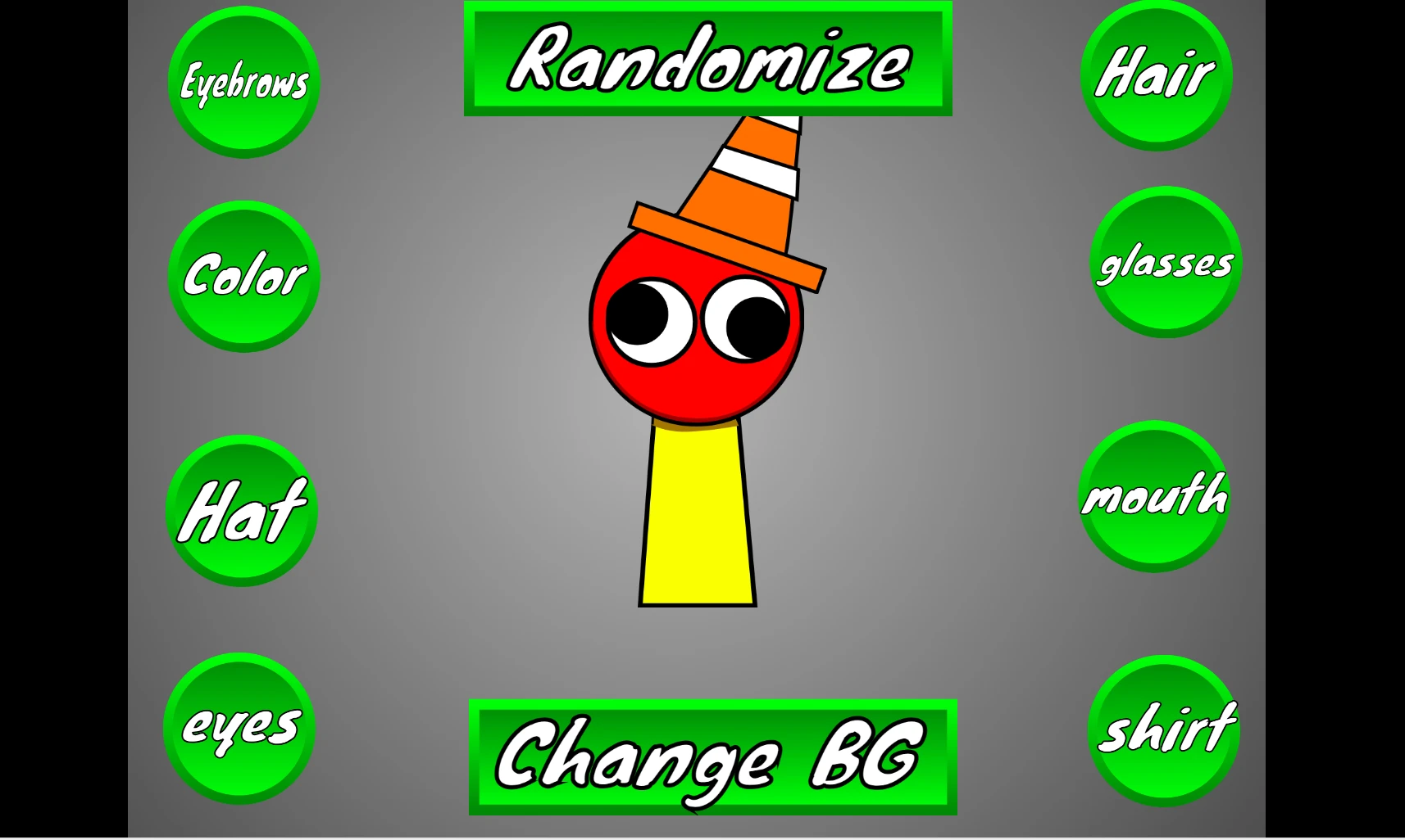 Sprunki Maker baby character design options with cute features