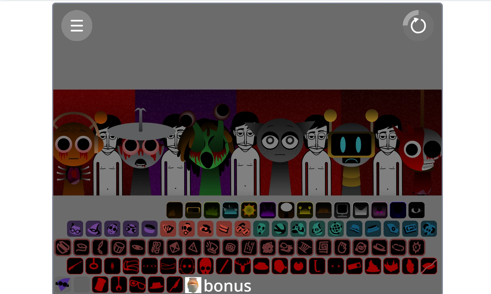 Sound mixing interface in Sprunki Mashup Mod Dynamic sound mixing in Sprunki Mashup Mod