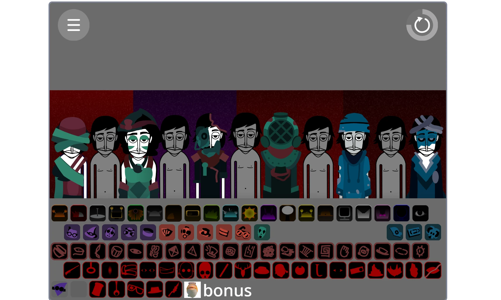 Complete Sprunki Mashup Mod interface overview